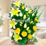 Exotic Flower Arrangement Amaretto