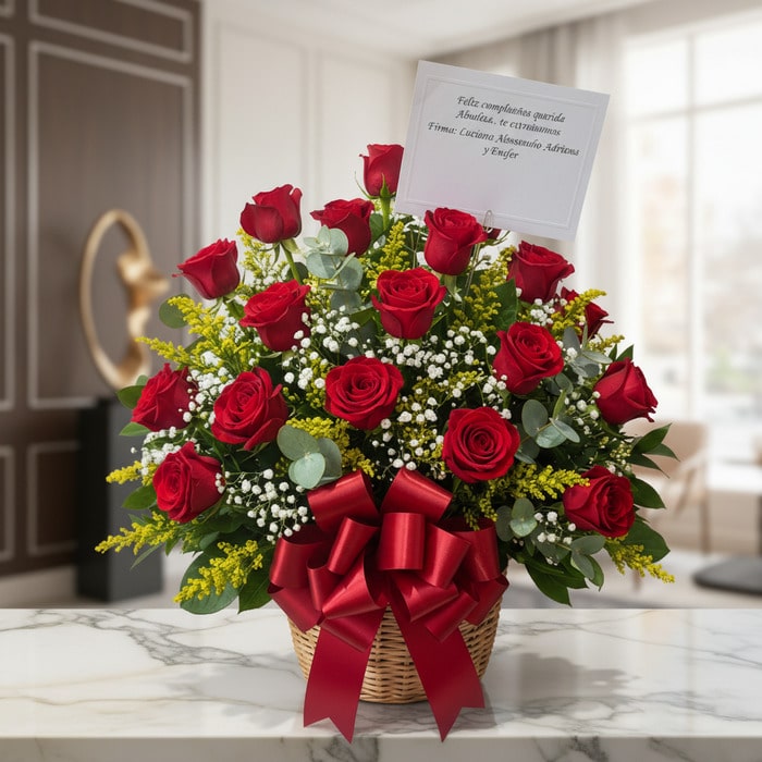 Scarlet Flower Arrangement