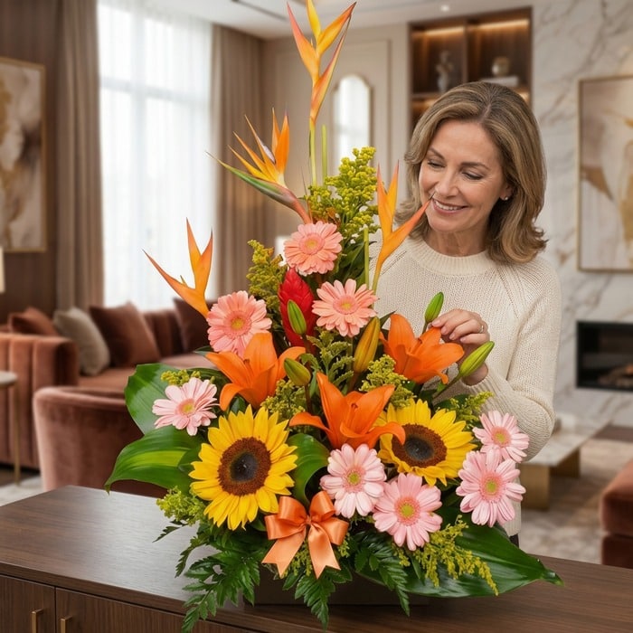 arreglo floral exotico columba mujer 51stvaoj