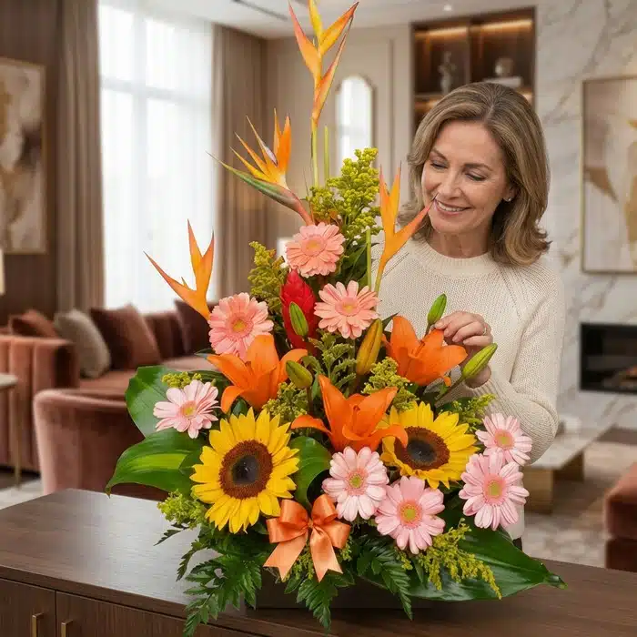 arreglo floral exotico columba mujer 51stvaoj