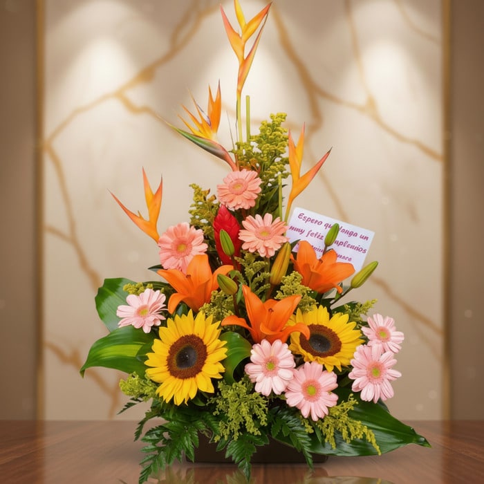 Columba Exotic Flower Arrangement