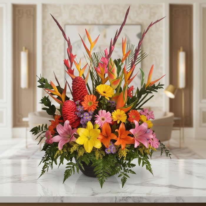 Fusion Exotic Floral Arrangement