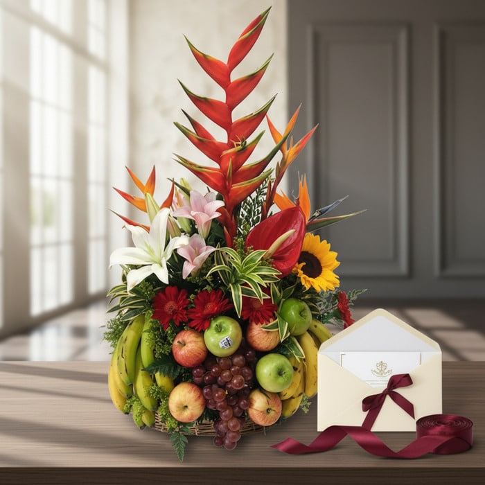 arreglo floral frutas eclipse regalo yo18fs