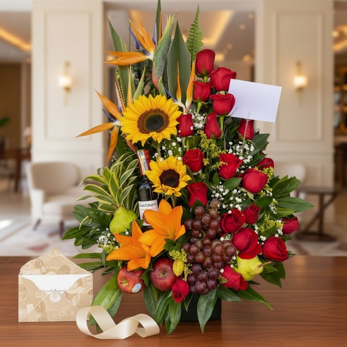 arreglo floral frutas especial regalo gvjuzab