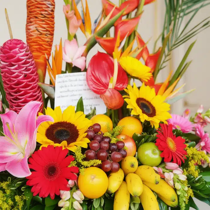arreglo floral frutas hawai macro s0i3tu7