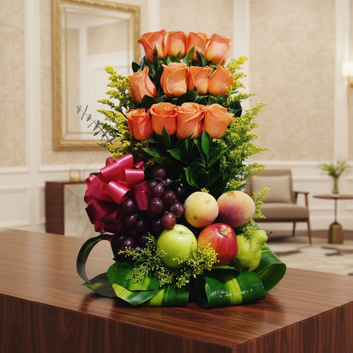 Floral Arrangement with Salak Fruits