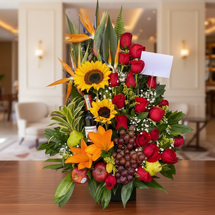 Floral Arrangement with Special Fruits