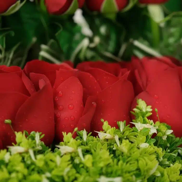 arreglo floral musca rosas rojas noq2