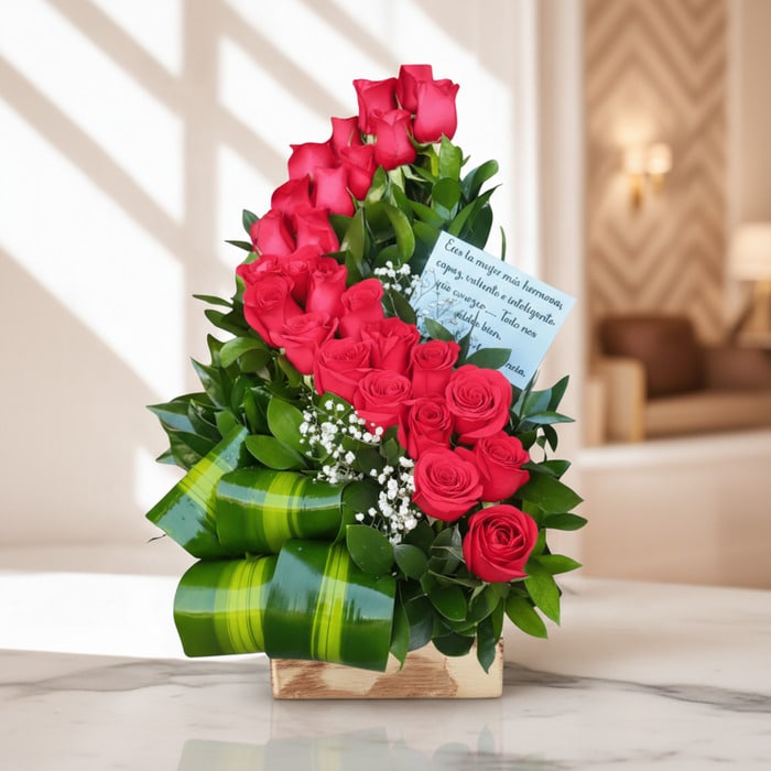 Floral Arrangement with Volute Roses