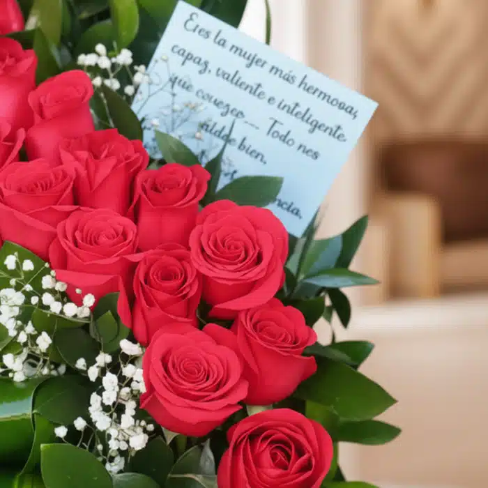 arreglo floral rosas voluta macro