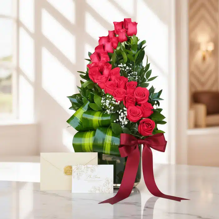 arreglo floral rosas voluta regalo jzqr