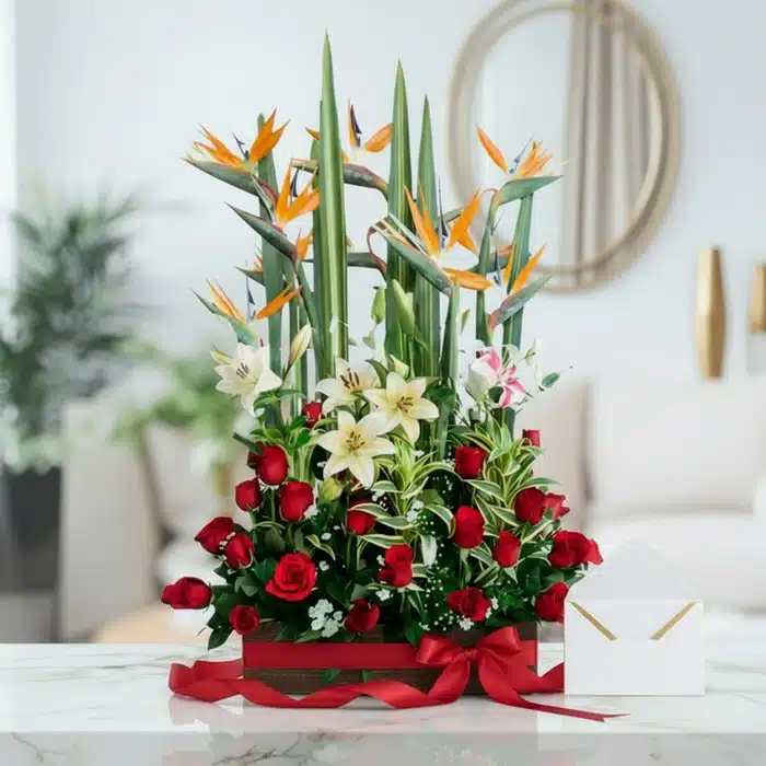 arreglo floral siempre juntos elegante 68p2p