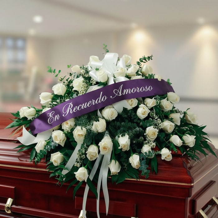 arreglo funebre cubre caja misericordia shze7k2