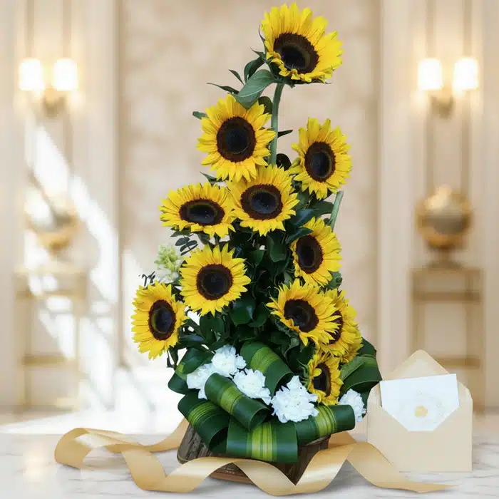 arreglo girasoles sunna elegante regalo d6oi2u8u