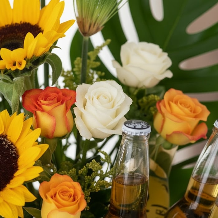 arreglo girasoles temis cervezas macro 2bywnhkn