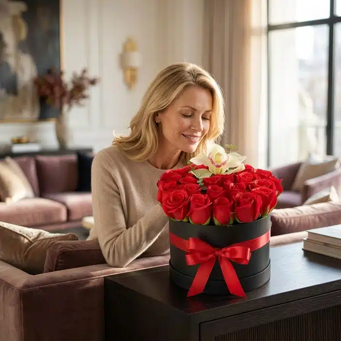 caja rosas luxury mujer elegante wbp0acqv