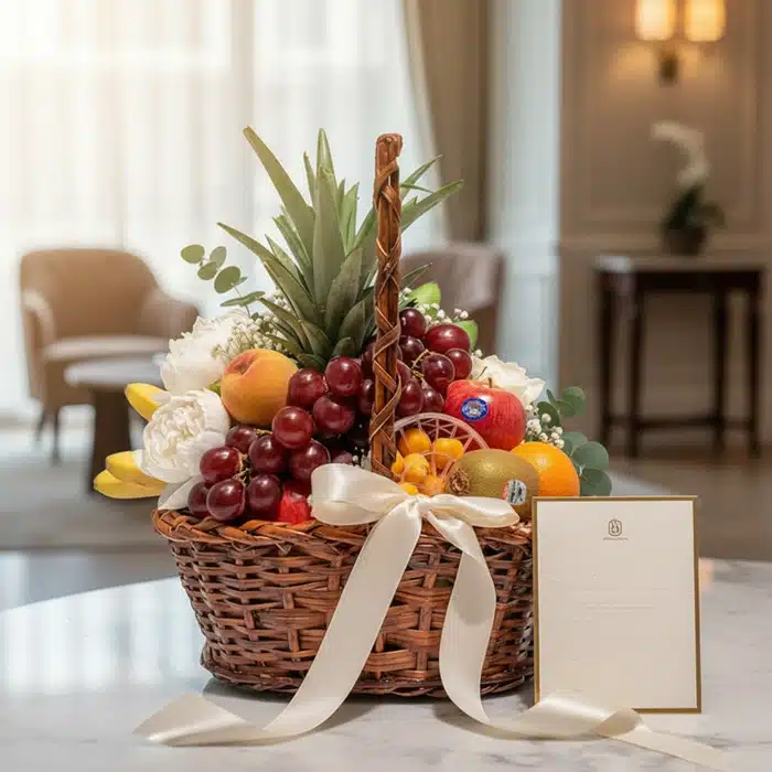 canasta frutas hydra regalo elegante nomyizpm