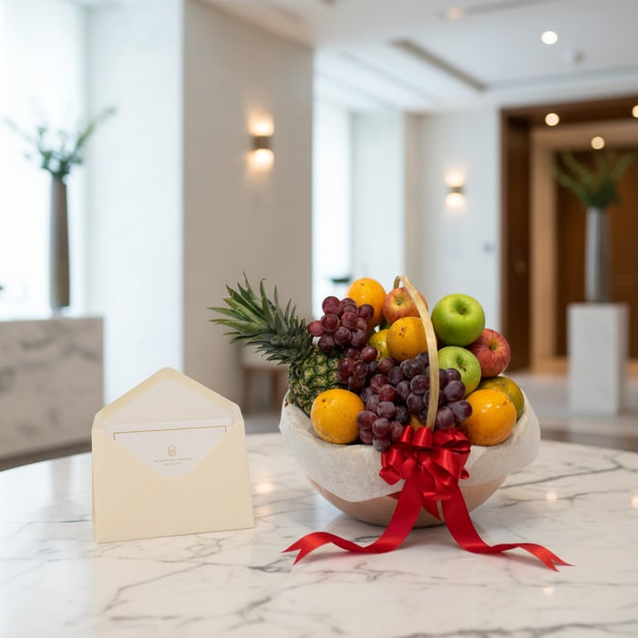 canasta frutas premium regalo elegante 1h5p