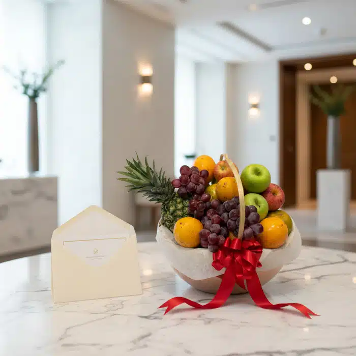 canasta frutas premium regalo elegante 1h5p