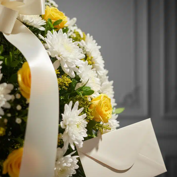 corona funebre rosas amarillas crisantemos wzhw9kra