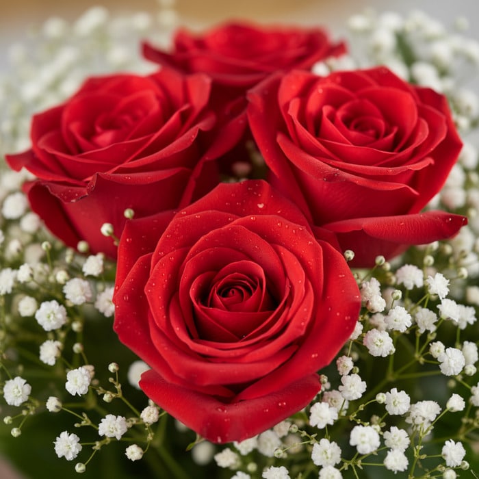 jarron 24 rosas rojas frescas rcobn