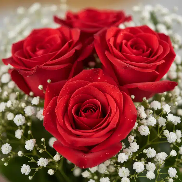 jarron 24 rosas rojas frescas rcobn