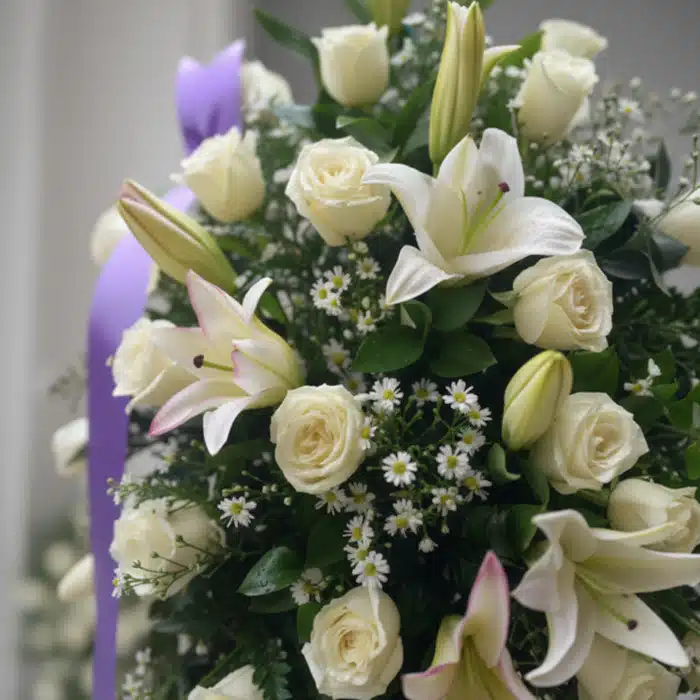 pedestal funebre salvacion rosas lirios ipehhf