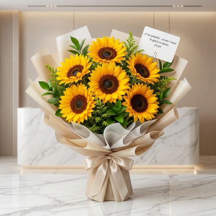 Corsage or Bouquet of Sunflowers