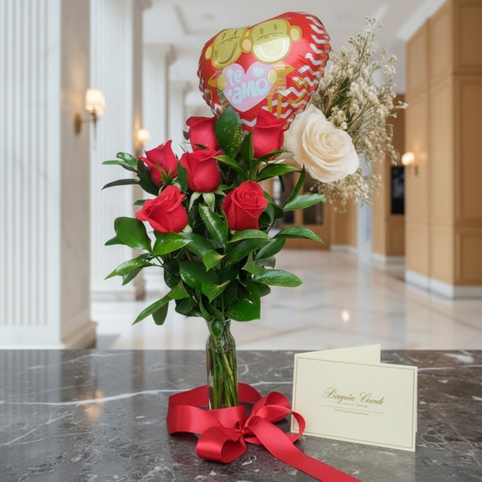 solitario rosas me enamoras regalo ny1y8