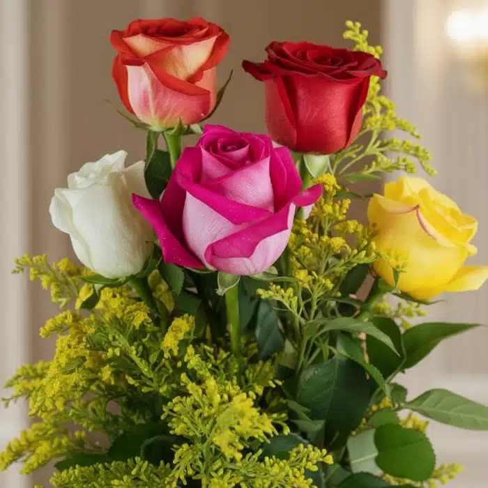 solitario rosas multicolor frescas nzkv7pz